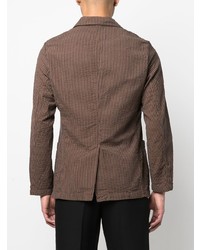 Aspesi Stripe Print Buttoned Up Blazer