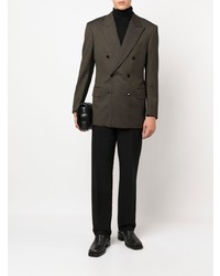 Tom Ford Striped Double Breasted Blazer