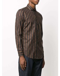 Etro Long Sleeved Stripe Print Shirt