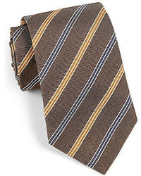 Eton Of Sweden Double Wide Striped Tie