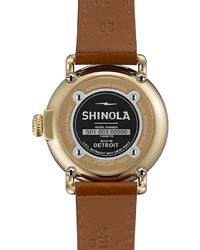 Shinola 41mm Runwell Chronograph Watch Dark Brown
