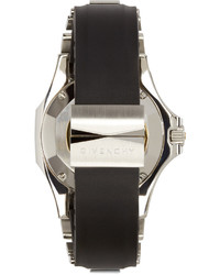 Givenchy Silver Black Five Shark Watch
