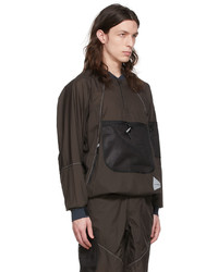 And Wander Brown Nylon Jacket