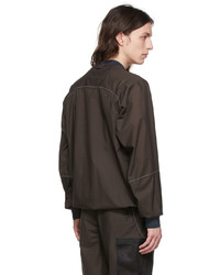 And Wander Brown Nylon Jacket