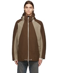 Acne Studios Brown Taupe Unlined Parka Jacket