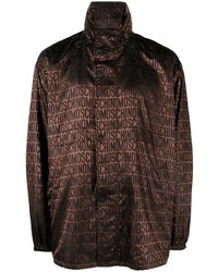 Moschino Monogram Jacquard Hooded Jacket