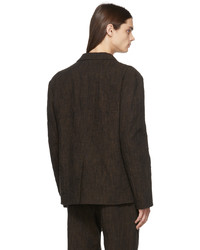 A-Cold-Wall* Brown Crinkle Blazer