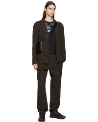 A-Cold-Wall* Brown Crinkle Blazer