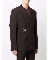 Givenchy Padlock Detail Tailored Wool Blazer