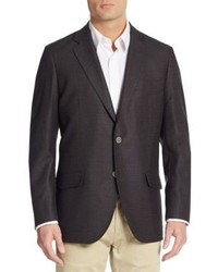Saks Fifth Avenue Slim Fit Textured Wool Sport Coat