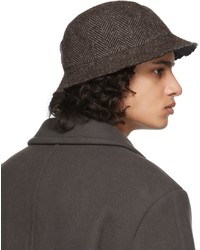 Labrum Brown Tweed Bucket Hat