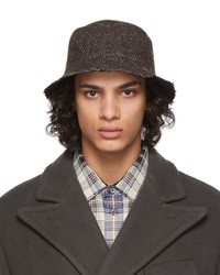 Labrum Brown Tweed Bucket Hat