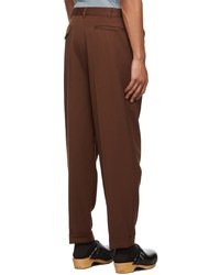 Magliano Brown Adjustable Classic One Pleat Trousers