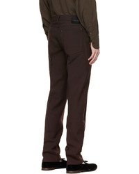Tom Ford Brown Straight Leg Trousers