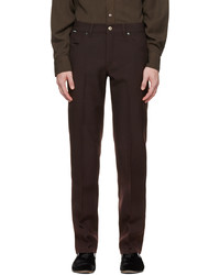 Tom Ford Brown Straight Leg Trousers