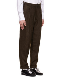 Magliano Brown Classic Double Pleats Trousers