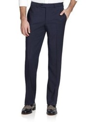 Saks Fifth Avenue Collection Wool Micro Check Trousers