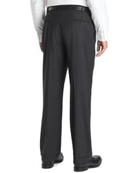 Brooks Brothers Country Club Saxxon Wool Madison Fit Pleat Front Trousers