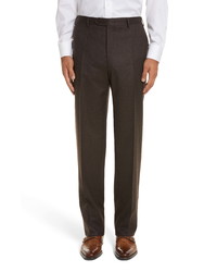 Canali Solid Wool Trousers