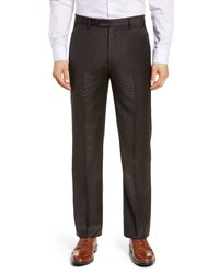 Zanella Todd Relaxed Fit Solid Wool Dress Pants