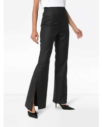 Wright Le Chapelain High Waist Buttoned Wool Trousers