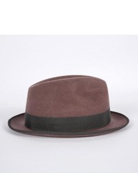 Paul Smith By Christys Dark Mauve Wool Trilby Hat
