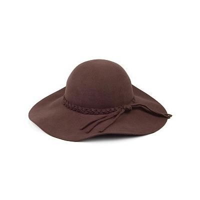 dark brown floppy hat