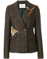 Mulberry Bird Patch Double Breasted Jacket