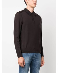Paul Smith Long Sleeve Wool Polo Shirt