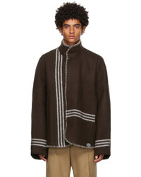 3MAN Engineered Stripe Blanket Jacket