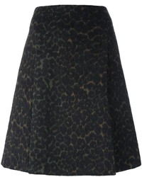 Dark Brown Wool Skirt