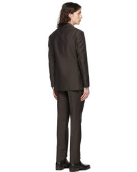 Ring Jacket Brown Mohair Suit