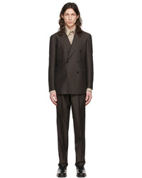 Ring Jacket Brown Mohair Suit