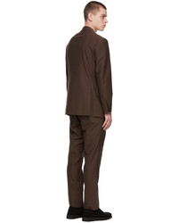 Ring Jacket Brown Wool Twill Suit