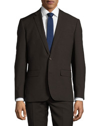 Neiman Marcus Slim Fit Two Piece Suit Taupe