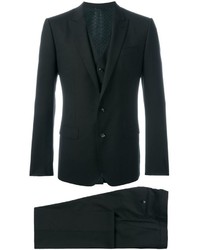 Dark Brown Wool Three Piece Suits for Men | Lookastic