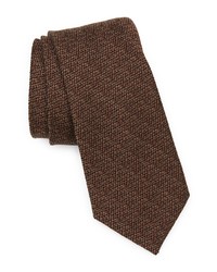 Ted Baker London Tweed Silk Wool Tie In Brown At Nordstrom