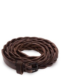 Dark Brown Woven Belt