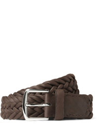Loro Piana 35cm Brown Delon Woven Leather Belt