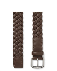Loro Piana 35cm Brown Woven Leather Belt