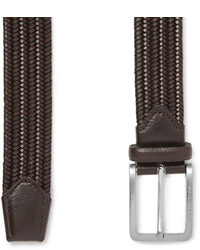 Hugo Boss 35cm Brown Woven Leather Belt