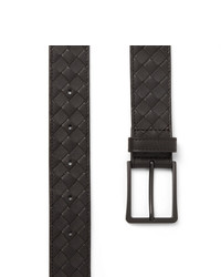 Bottega Veneta 35cm Dark Brown Intrecciato Leather Belt