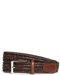 Brooks Brothers Woven Leather Stretch Belt