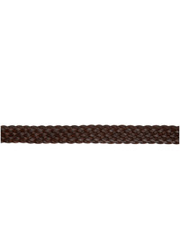 Maximum Henry Brown And Gold Braided Wide Oval Belt