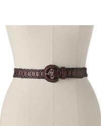 Croft Barrow Braided Link Leather Belt