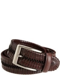 Haggar Leather Woven Braid And Harness Buckle