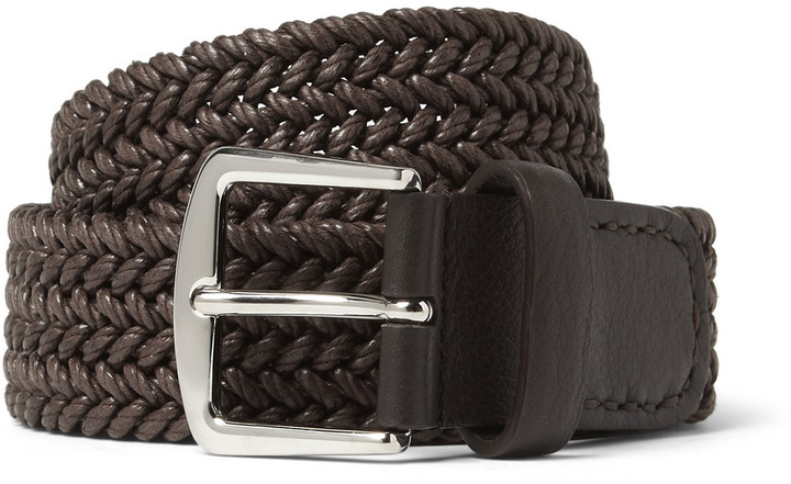 prada ecru leather belt  