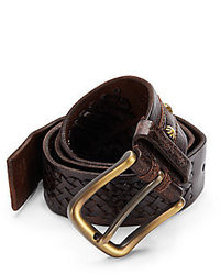 Robert Graham Horton Woven Leather Belt