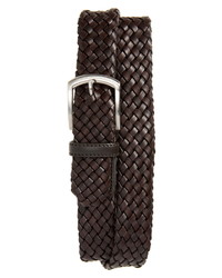 Canali Woven Leather Belt