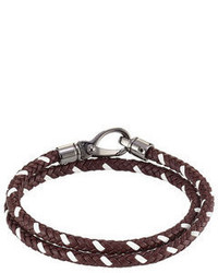 Tod's Tods Braided Leather Wrap Bracelet
